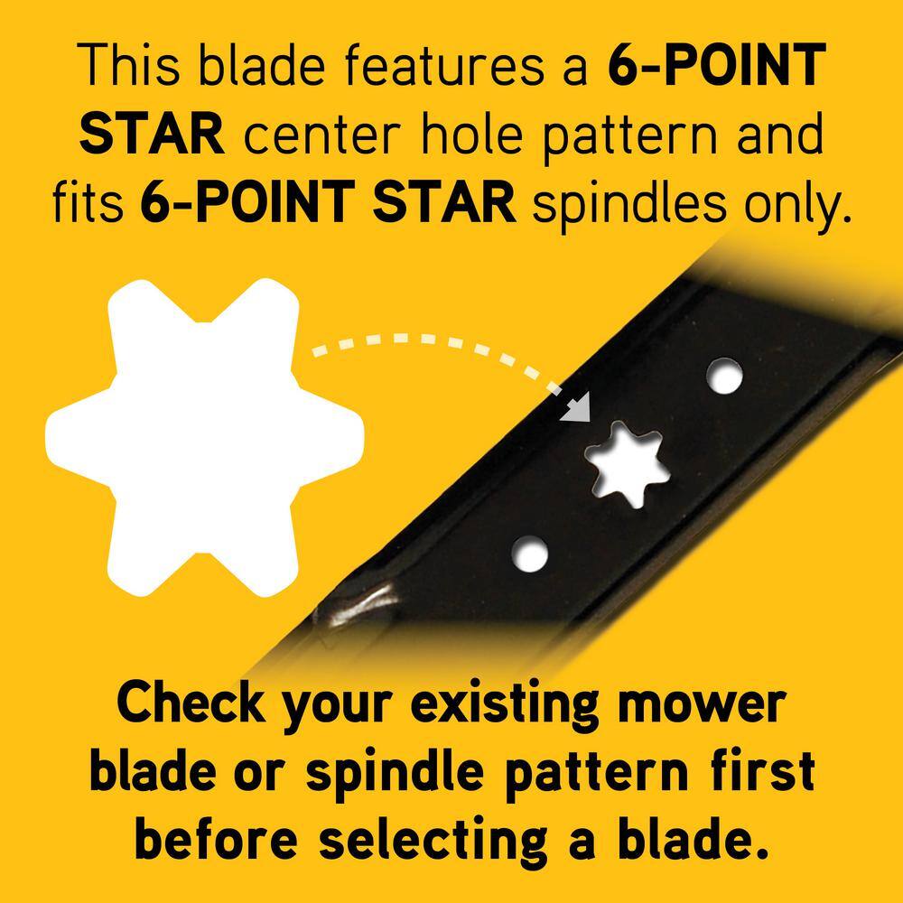 Cub Cadet 490-110-C183 Original Equipment Low Lift Sand Blade Set for Select 54 in. Riding Mowers with 6-Point Star OE# 942-05056, 742-050563
