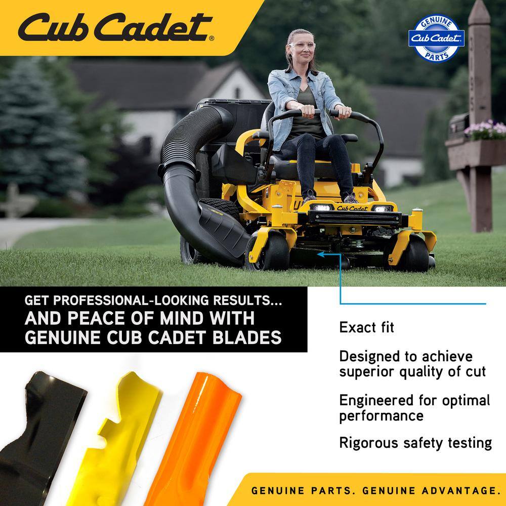 Cub Cadet 490-110-C183 Original Equipment Low Lift Sand Blade Set for Select 54 in. Riding Mowers with 6-Point Star OE# 942-05056, 742-050566