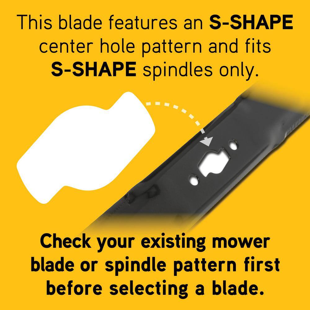 Cub Cadet 490-110-C194 Original Equipment High Lift Blade Set for Select 54 in. Riding Lawn Mowers with S-Shape Center OE# 742-05086, 742P050862