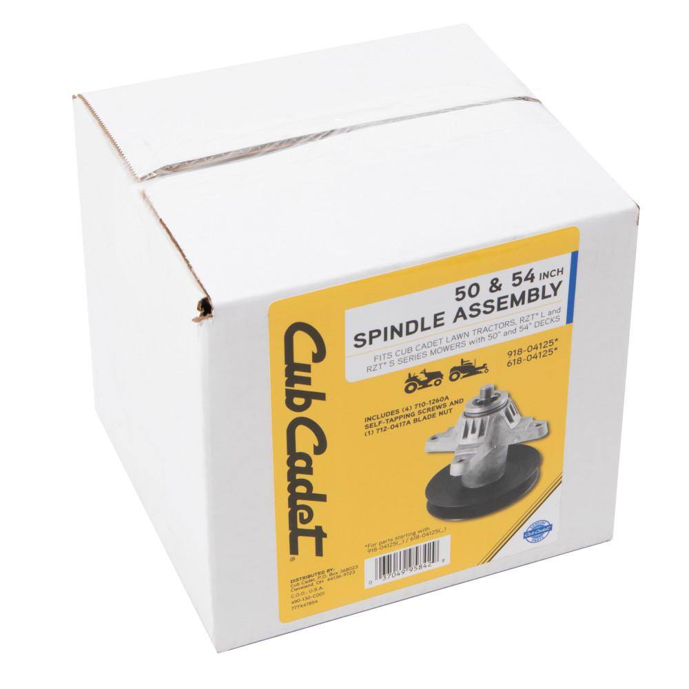Cub Cadet 490-130-C001 Original Equipment Spindle Assembly for Select 50 in. and 54 in. Lawn Tractors and RZT's, OE# 918-04125 and 618-041254
