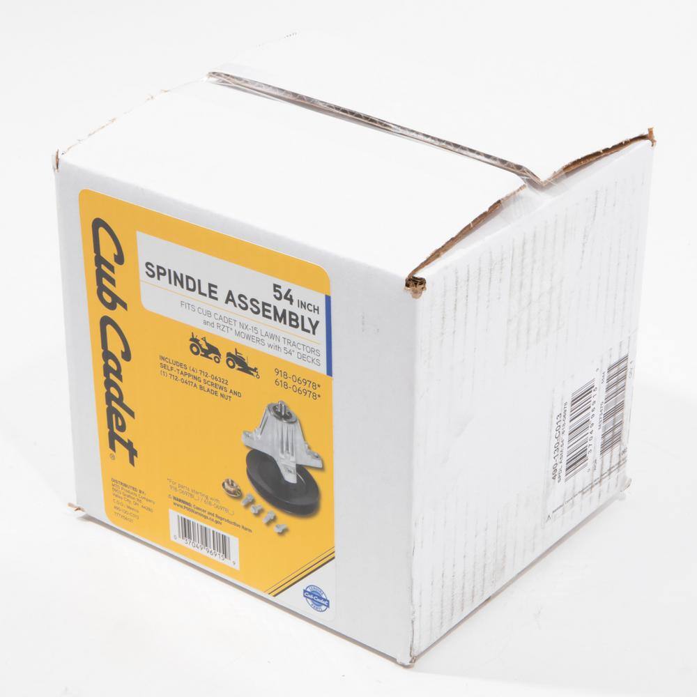 Cub Cadet 490-130-C013 Original Equipment Spindle Assembly for Select 54 in. Lawn Tractors and Zero Turn Mowers, OE# 918-06978,618-069783