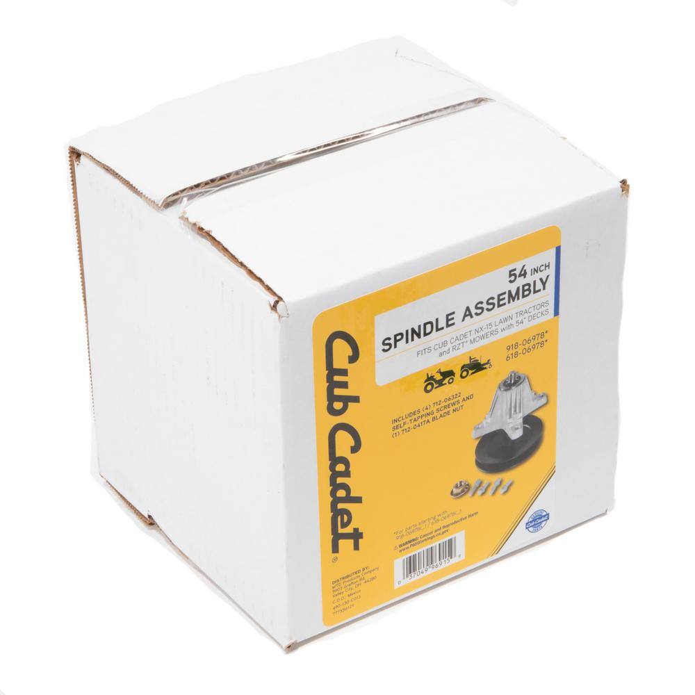 Cub Cadet 490-130-C013 Original Equipment Spindle Assembly for Select 54 in. Lawn Tractors and Zero Turn Mowers, OE# 918-06978,618-069784