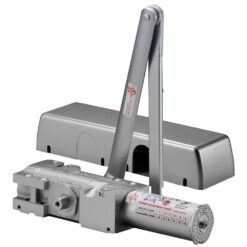 DELANEY HARDWARE 608810 Heavy Duty Grade 1 Cast Iron Body Aluminum Finish Commercial Door Closer