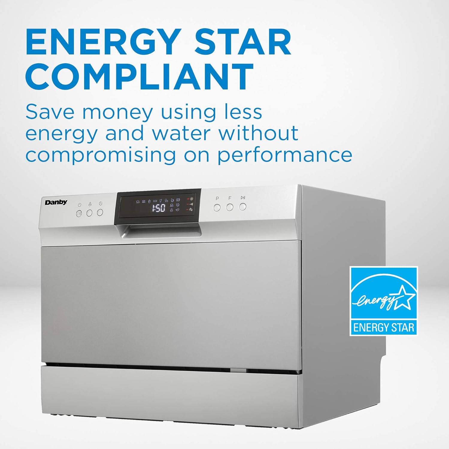 Danby DDW631SDB Countertop Dishwasher, Stainless Steel107