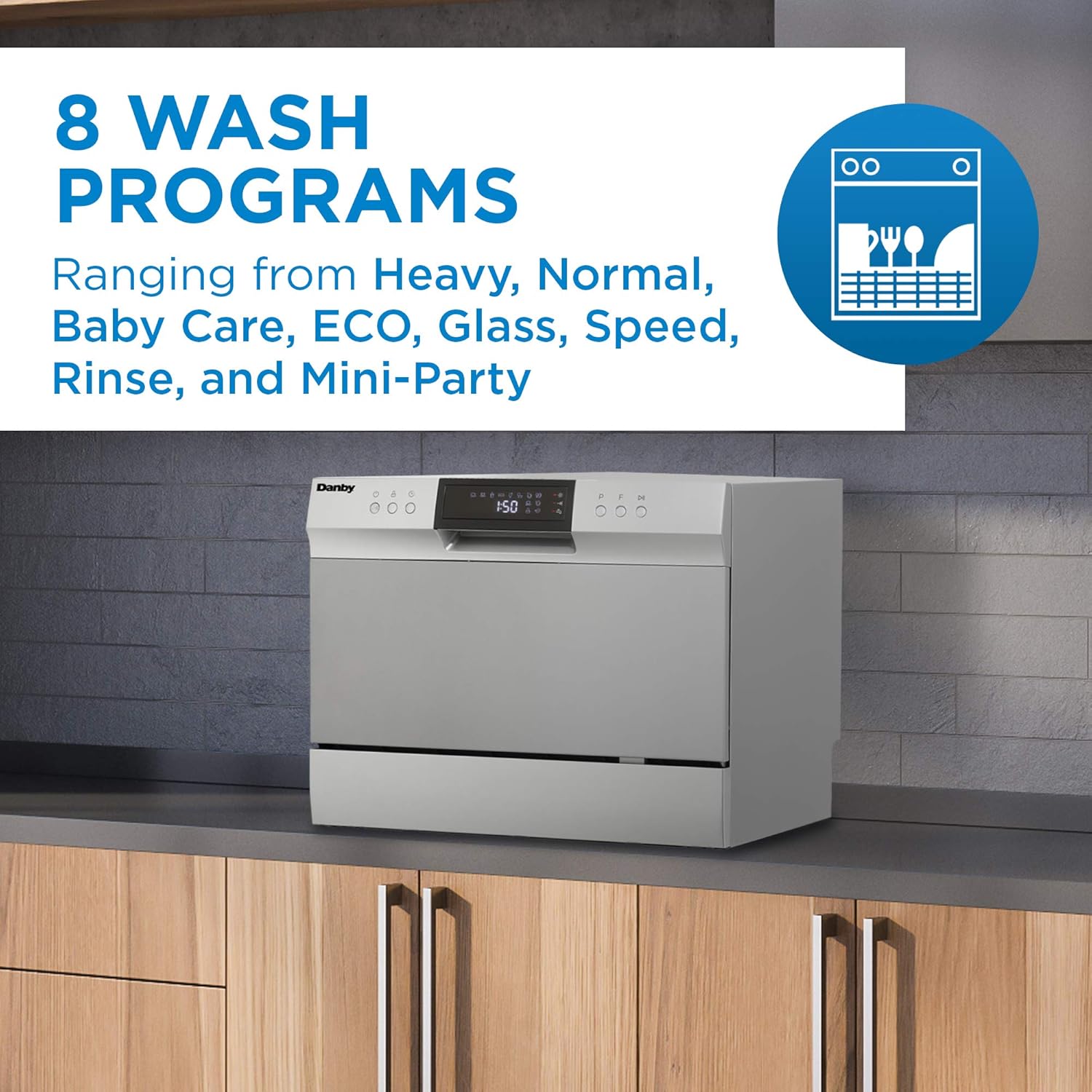 Danby DDW631SDB Countertop Dishwasher, Stainless Steel15