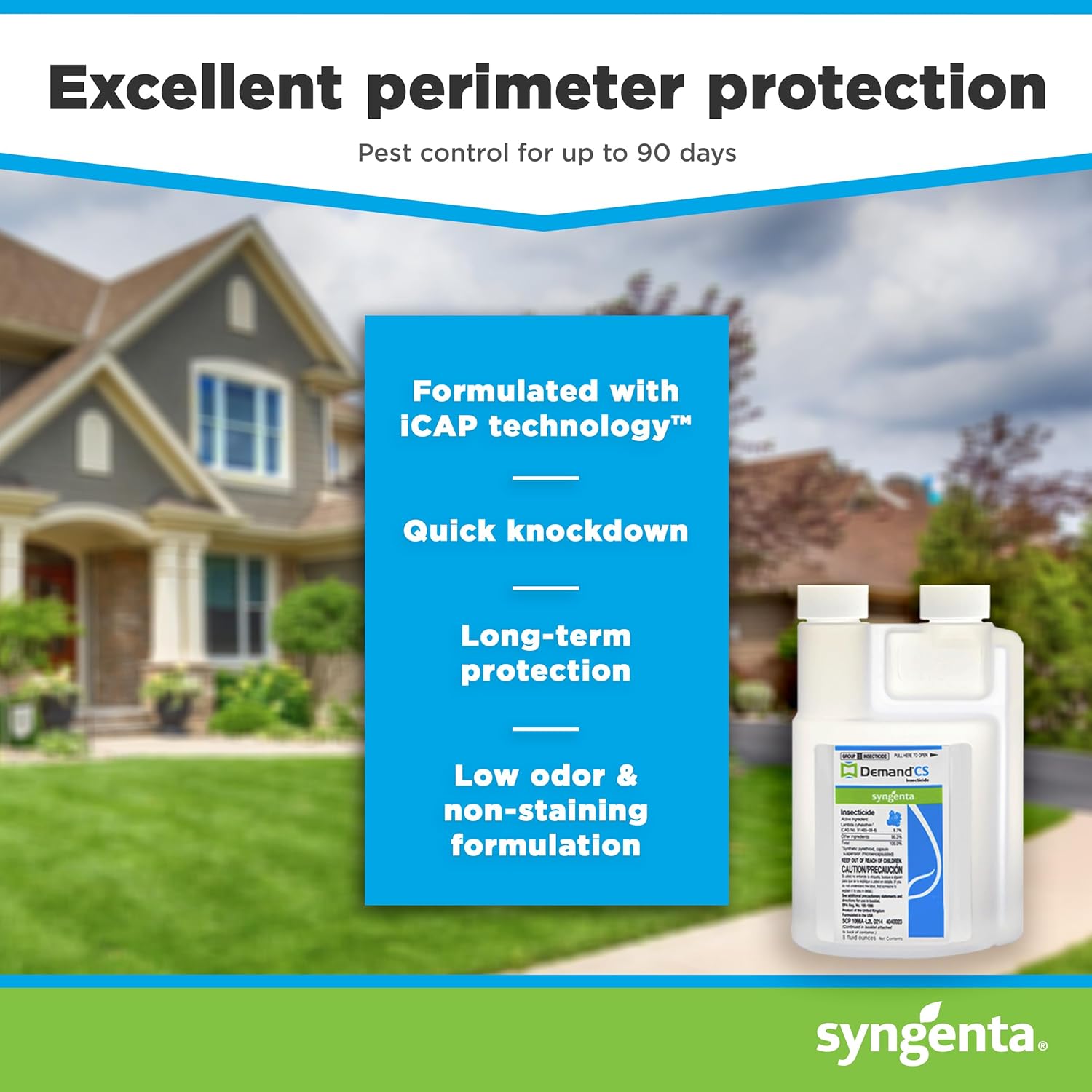 Demand CS Insecticide - Contains iCAP Technology for Long-Lasting Pest Control, 8-oz. Sprayable Insecticide, Effective Against Over 30 Pests, Formulated for Indoor & Outdoor Use12
