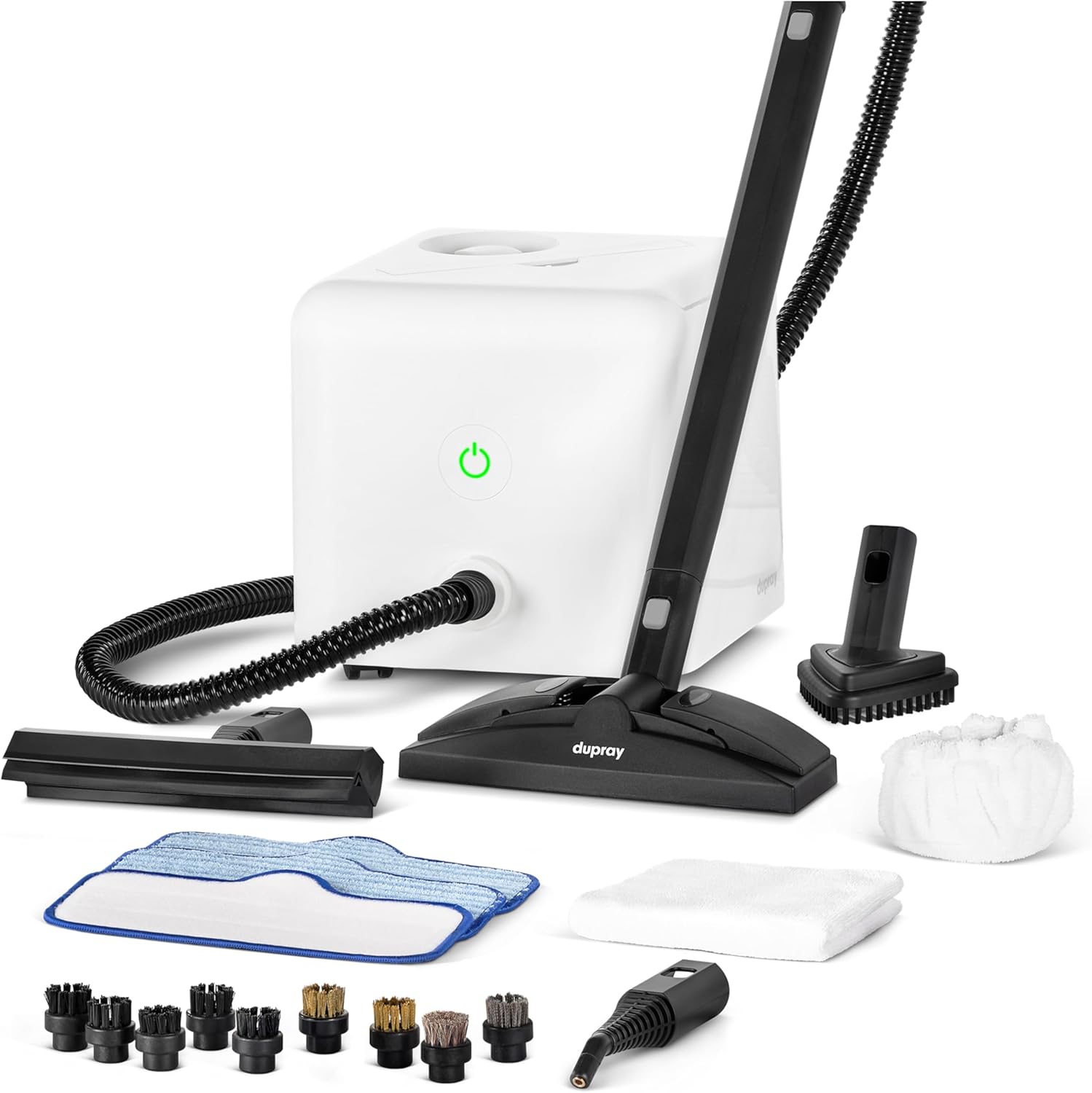 Dupray Neat Steam Cleaner with 20-piece Accesory Kit. For Multipurpose steam Cleaning Hardwood, Tile, Laminate and Sealed Floors, Couch, Furniture and more Dupray Neat Steam Cleaner with 20-piece Accesory Kit. For Multipurpose steam Cleaning Hardwood, Tile, Laminate and Sealed Floors, Couch, Furniture and more