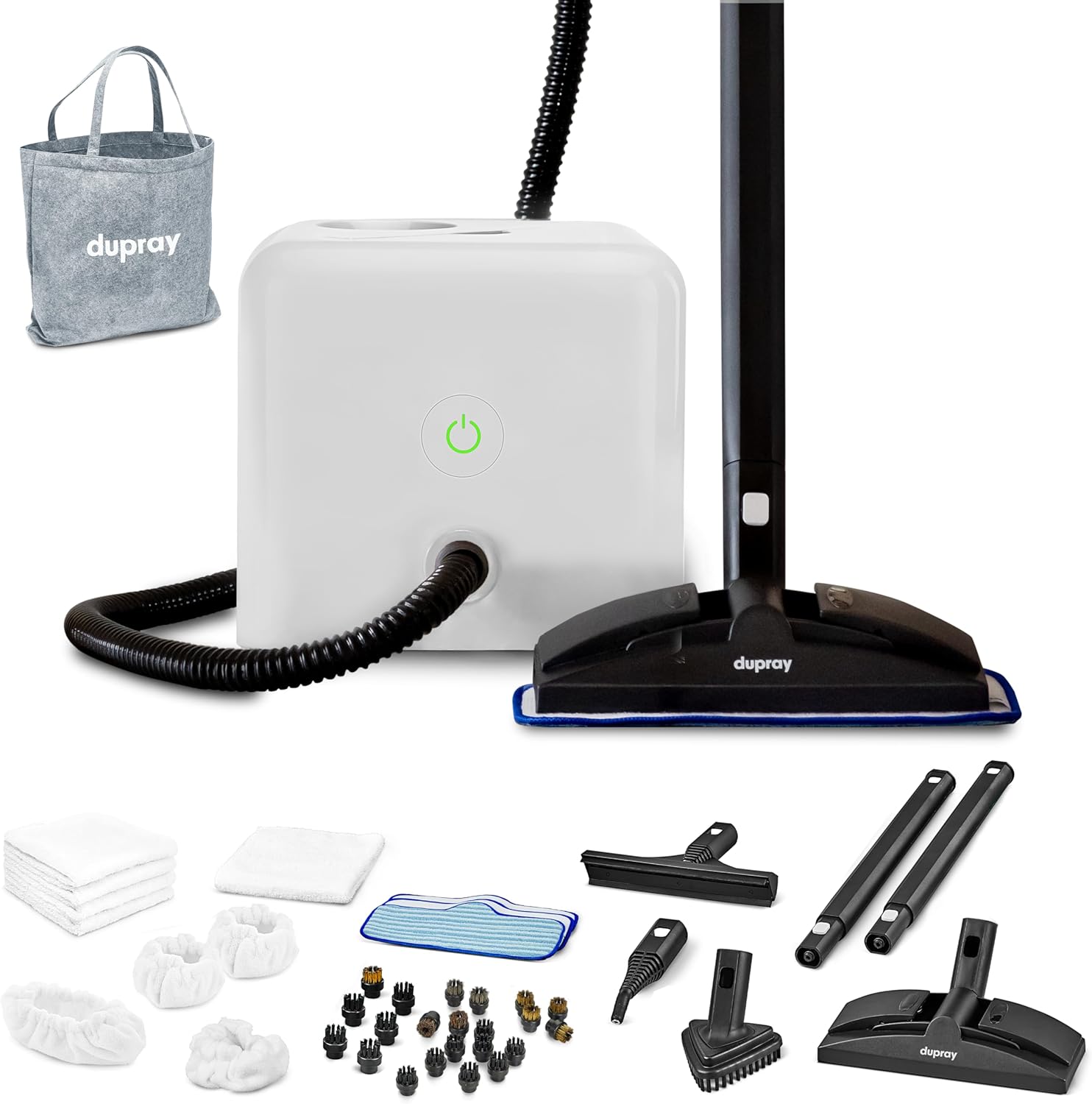 Dupray Neat Steam Cleaner with 40-Piece Accessory Kit, Powerful, chemical-free cleaning for floors, cars, tiles, grout, and more, offering deep cleaning performance Dupray Neat Steam Cleaner with 40-Piece Accessory Kit, Powerful, chemical-free cleaning for floors, cars, tiles, grout, and more, offering deep cleaning performance