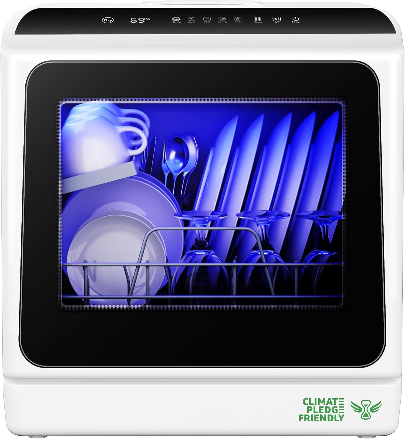 EUHOMY Mini Portable Dishwasher Countertop Compact Dishwashers, Tabletop Small Dishwasher with 5L Built-in Water Tank with 6 Modes and Baby Care for Apartments& RVs, No Hookup Needed EUHOMY Mini Portable Dishwasher Countertop Compact Dishwashers, Tabletop Small Dishwasher with 5L Built-in Water Tank with 6 Modes and Baby Care for Apartments& RVs, No Hookup Needed