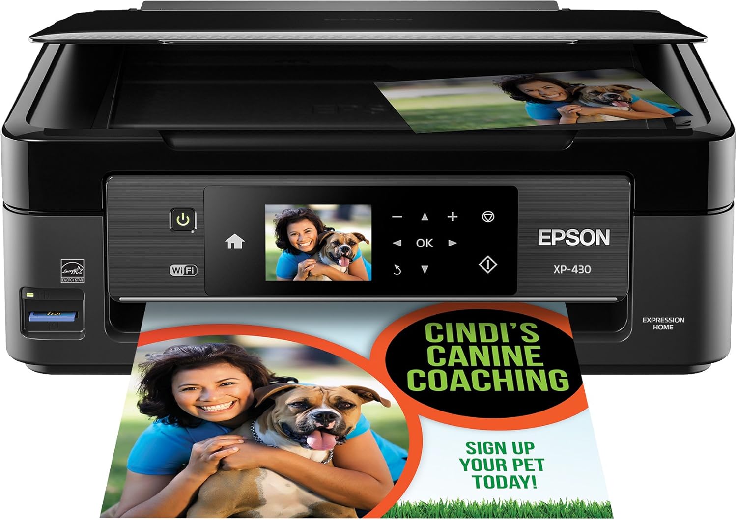 Epson Expression Home XP-430 Wireless Color Photo Printer with Scanner and Copier, Amazon Dash Replenishment Ready Epson Expression Home XP-430 Wireless Color Photo Printer with Scanner and Copier