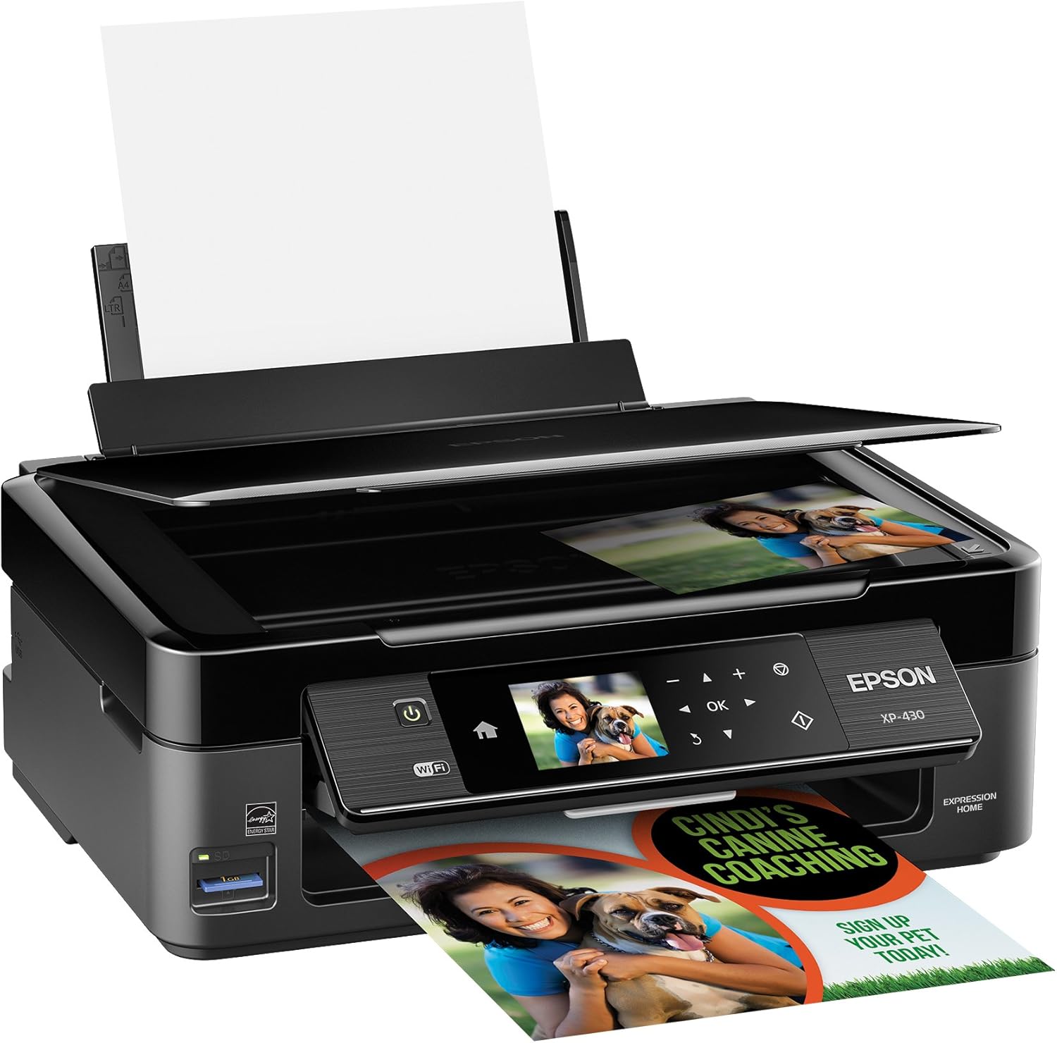 Epson Expression Home XP-430 Wireless Color Photo Printer with Scanner and Copier, Amazon Dash Replenishment Ready5