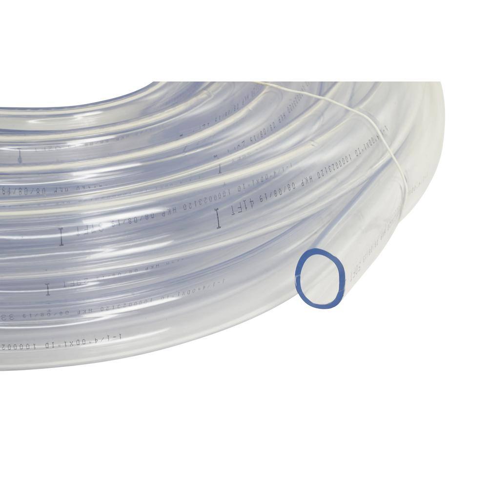 Everbilt HKP001-PVC015 1-1 4 in. O.D. x 1 in. I.D. x 50 ft. PVC Clear Vinyl Tube1