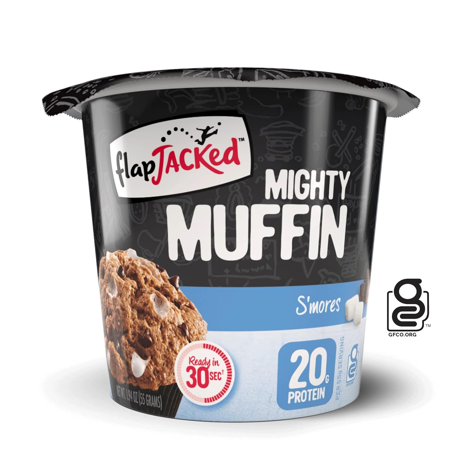 FlapJacked Mighty Muffins, Chocolate Lovers Variety, 12 Pack 20g Protein0