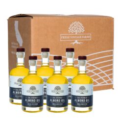 Fresh Vintage Farms, Almond Oil (6 Pack), Cold Pressed, California Grown, Great for Cooking, Baking, Grilling, Dipping, & Salads