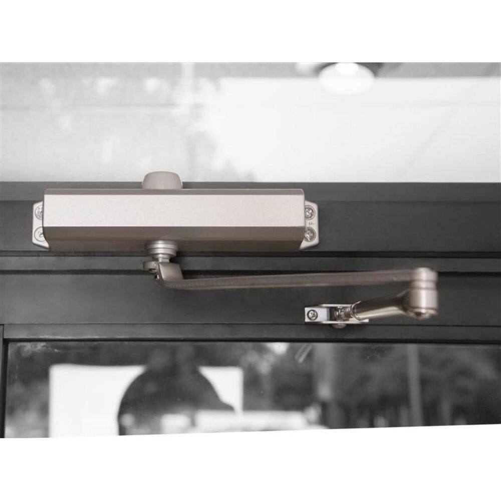 Global Door Controls TC2203-PA-AL Commercial Grade 3 Door Closer with Parallel Arm Bracket in Aluminum - Size 311