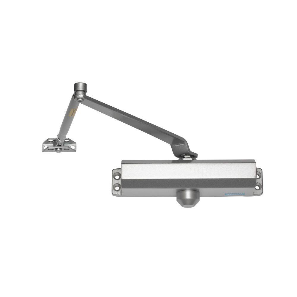 Global Door Controls TC2204-AL Commercial Grade 3 Door Closer in Aluminum - Size 4 Global Door Controls TC2204-AL Commercial Grade 3 Door Closer in Aluminum - Size 4