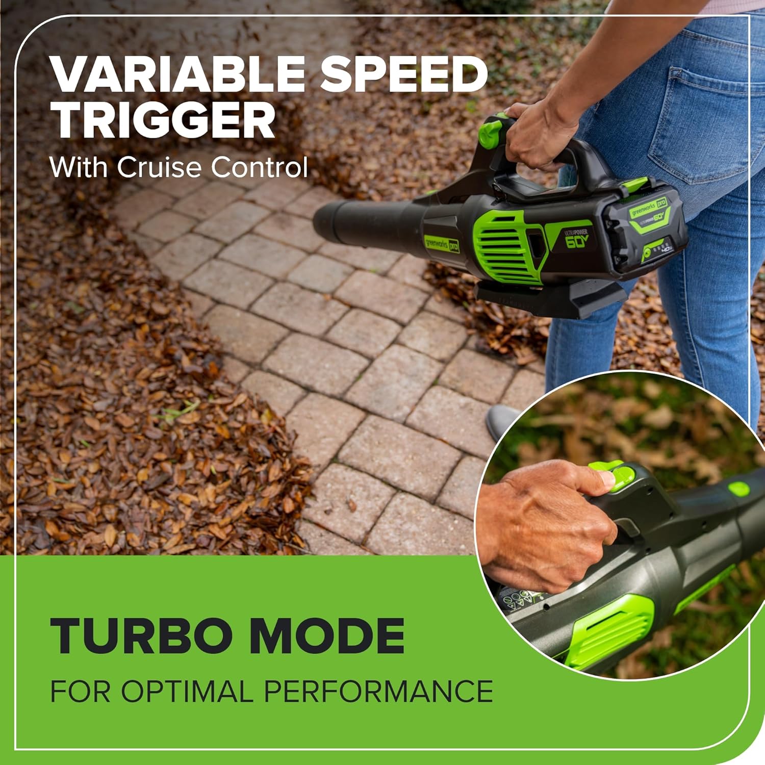 Greenworks 60V 17 Brushless (Push) Mower + 60V (610 CFM) Brushless Blower, 4.0Ah Battery and 3A Charger0