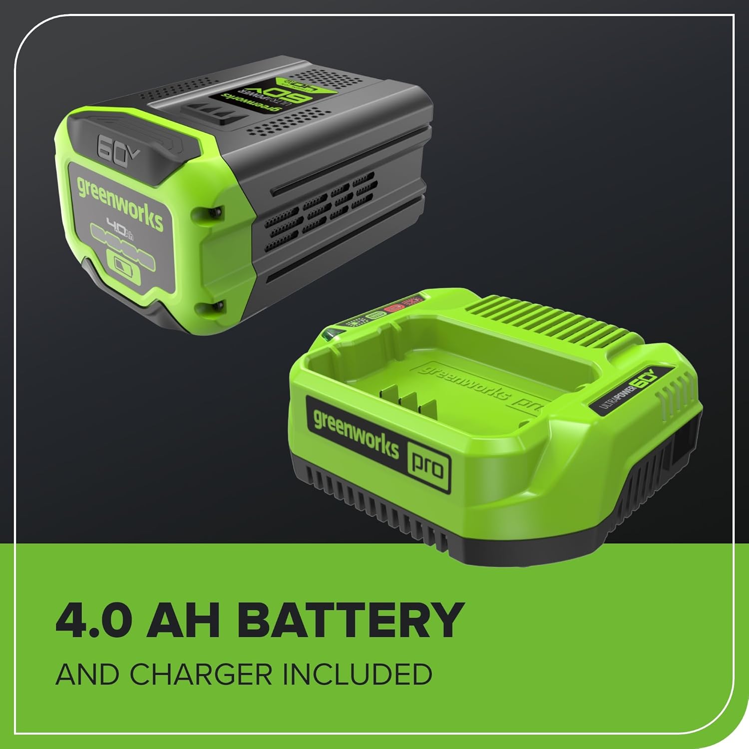 Greenworks 60V 17 Brushless (Push) Mower + 60V (610 CFM) Brushless Blower, 4.0Ah Battery and 3A Charger12