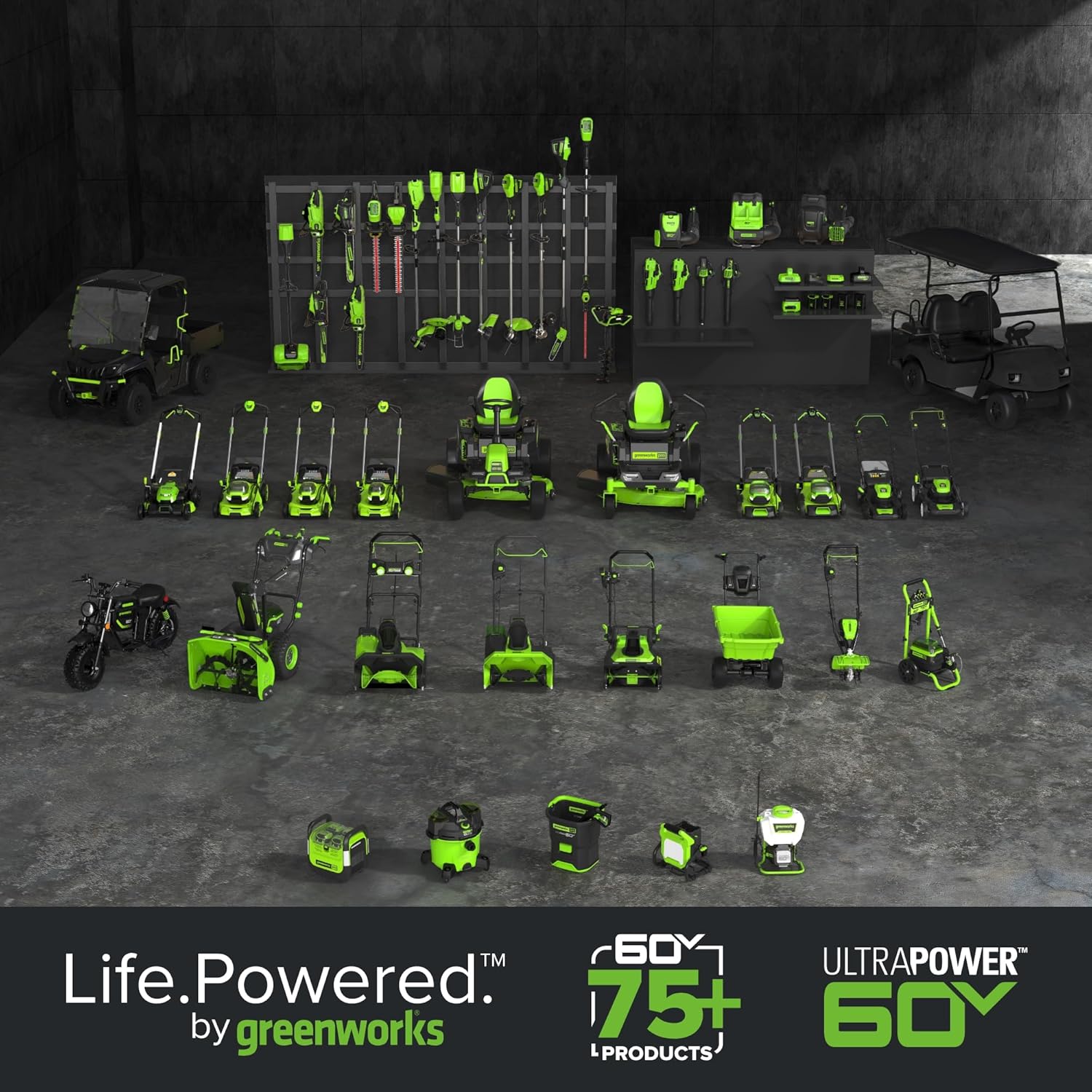 Greenworks 60V 17 Brushless (Push) Mower + 60V (610 CFM) Brushless Blower, 4.0Ah Battery and 3A Charger16
