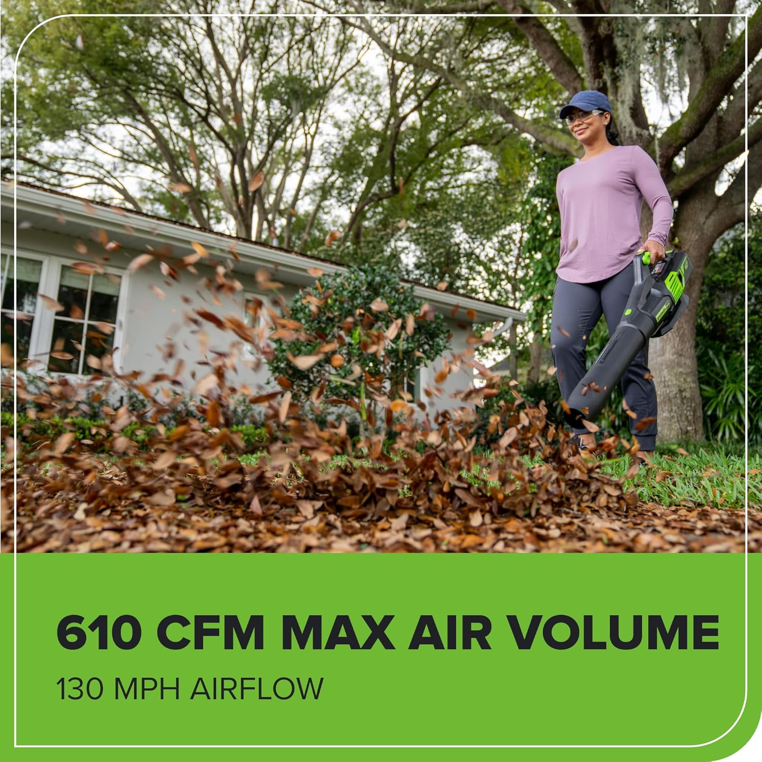 Greenworks 60V 17 Brushless (Push) Mower + 60V (610 CFM) Brushless Blower, 4.0Ah Battery and 3A Charger5