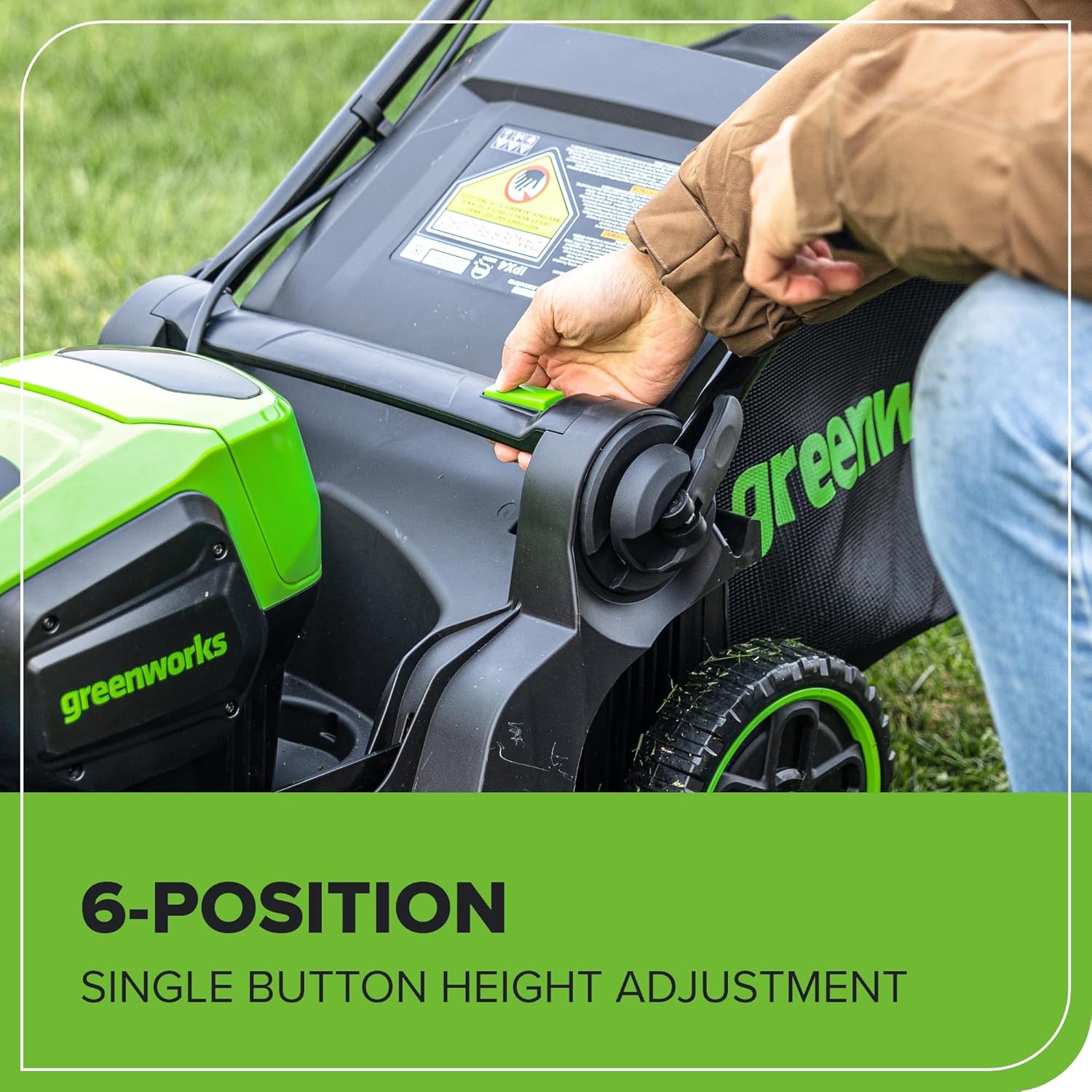 Greenworks 60V 17 Brushless (Push) Mower + 60V (610 CFM) Brushless Blower, 4.0Ah Battery and 3A Charger8