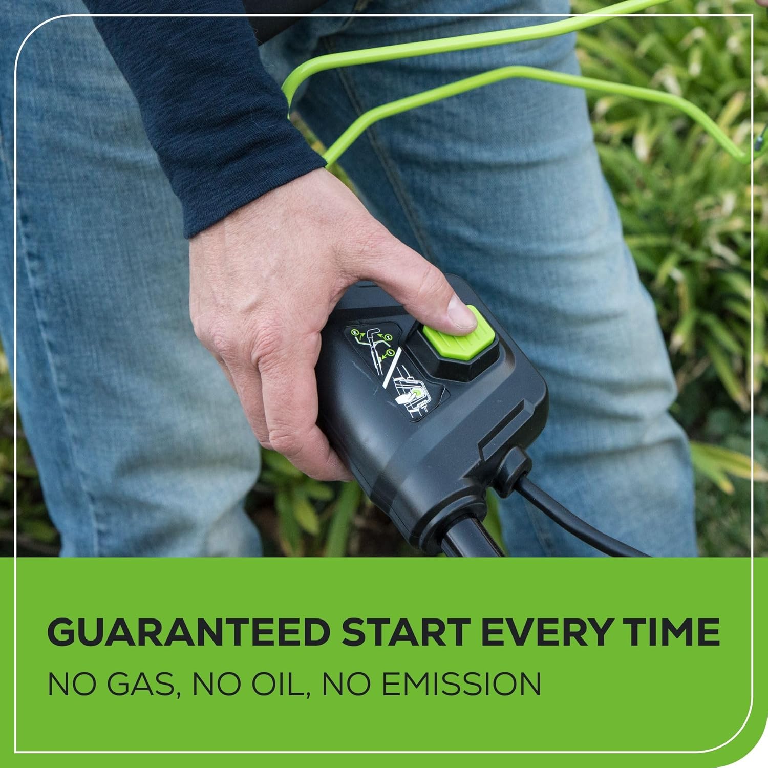 Greenworks GLM801602 80V 21 Brushless Cordless (Push) Lawn Mower (75+ Compatible Tools), (2) 2.0Ah Batteries and 30 Minute Rapid Charger Included3