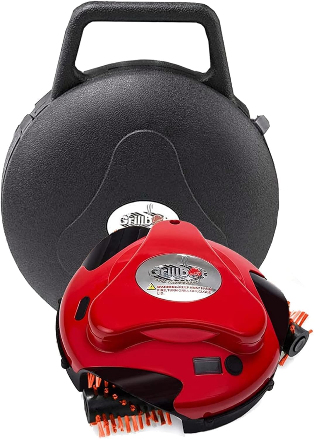 Grillbot Automatic Grill Cleaning Robot with Nylon Brushes, BBQ Grill Cleaner, Grill Brush, Grill Scraper, BBQ Accessories (Red Grillbot + Carry Case) Grillbot Automatic Grill Cleaning Robot with Nylon Brushes, BBQ Grill Cleaner, Grill Brush, Grill Scraper, BBQ Accessories (Red Grillbot + Carry Case)