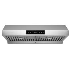 HAUSLANE UC-PS18SS-30 30 in. Ducted Under Cabinet Range Hood with 3-Way Venting Changeable LED Powerful Suction in Stainless Steel