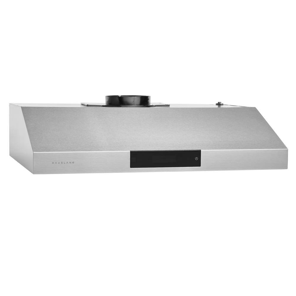 HAUSLANE UC-PS18SS-30 30 in. Ducted Under Cabinet Range Hood with 3-Way Venting Changeable LED Powerful Suction in Stainless Steel4