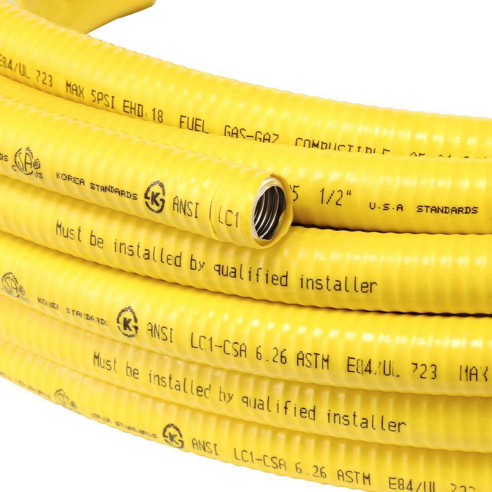 HOME-FLEX 11-00525 1 2 in. CSST x 25 ft. Corrugated Stainless Steel Tubing1