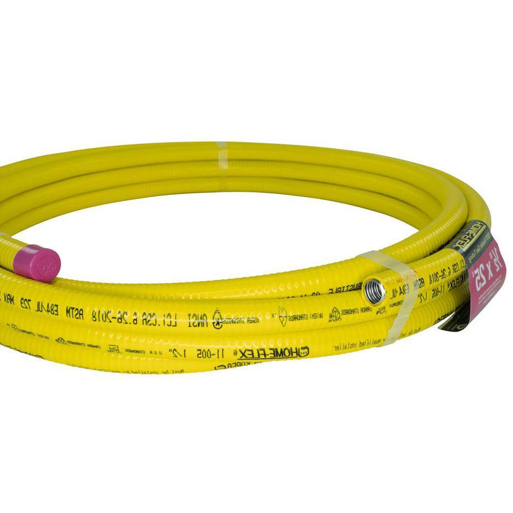 HOME-FLEX 11-00525 1 2 in. CSST x 25 ft. Corrugated Stainless Steel Tubing4