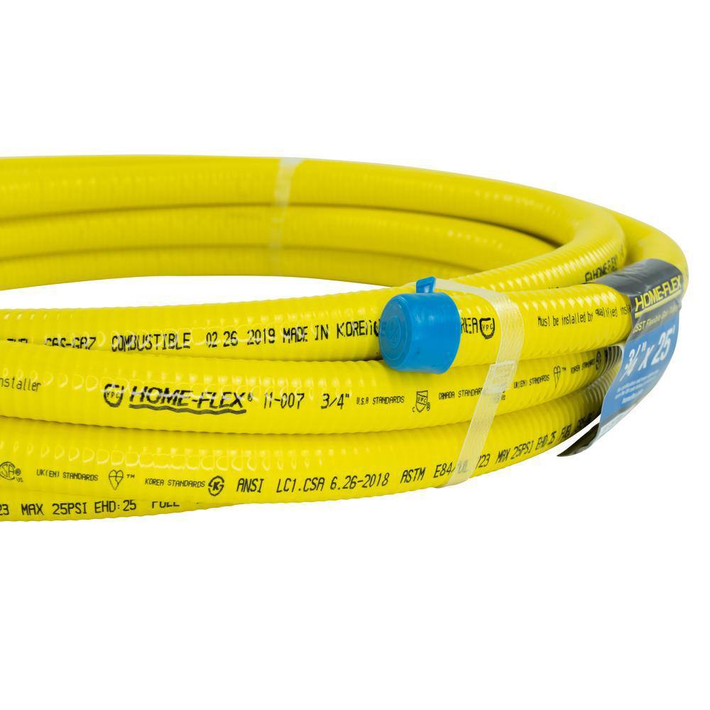 HOME-FLEX 11-00725 3 4 in. CSST x 25 ft. Corrugated Stainless Steel Tubing2