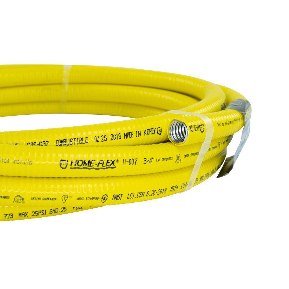 HOME-FLEX 11-00725 3 4 in. CSST x 25 ft. Corrugated Stainless Steel Tubing4