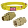 HOME-FLEX 11-436435525-005 1/2 in. x 25 ft. CSST MPT/FPT Connection Kit (1) 1/2 in. MPT Male Adapter (1) 1/2 in. FPT Female Adapter (1) CSST Pipe