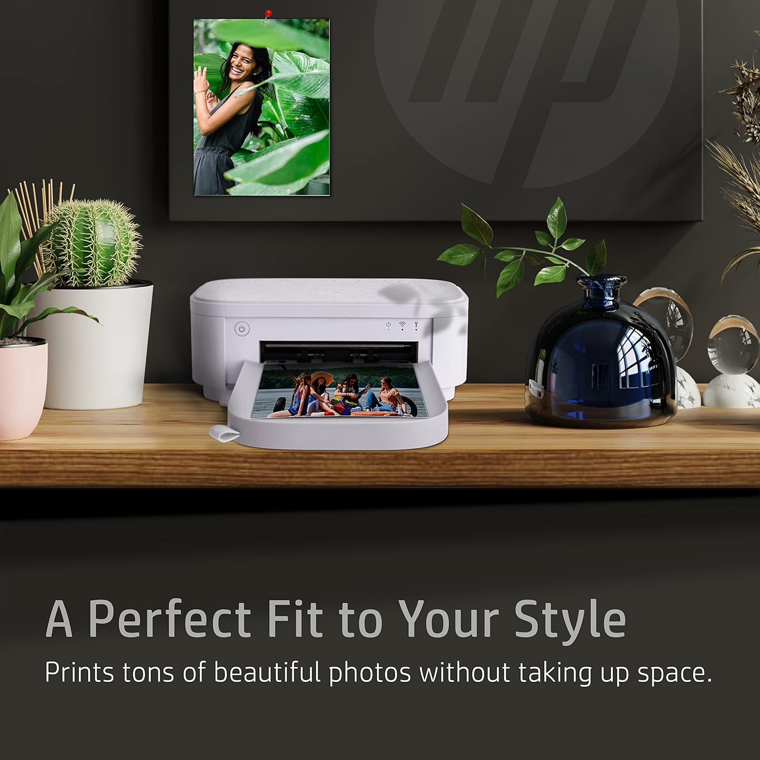 HP Sprocket Studio Plus 4x6 Wireless Instant Photo Printer – Wi-Fi, Premium Dye Sublimation, Compact - Prints Vibrant Color Pictures from iOS & Android Devices - Editing App for Fun, Creative Photos-