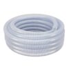 HYDROMAXX CS100100 1 in. Dia x 100 ft. Clear Flexible PVC Suction and Discharge Hose with White Reinforced Helix