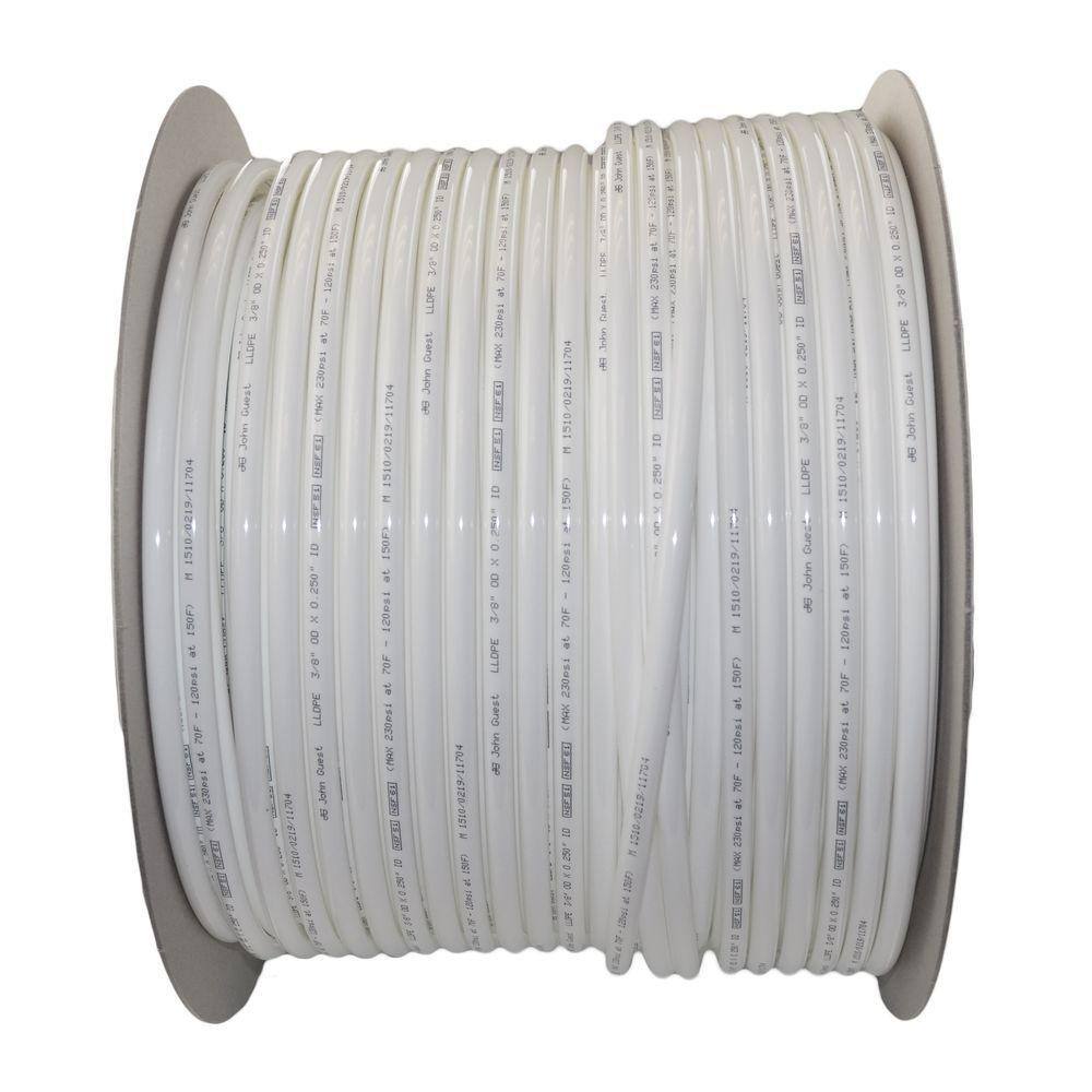 John Guest PE-12-EI-DF-W 3 8 in. x 500 ft. Polyethylene Tubing Coin in White1