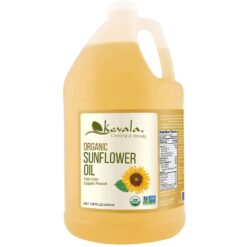 Kevala Organic Sunflower Oil – 128 fl oz – Sunflower Seed Oil – Sunflower Oil for Cooking – Organic Cooking Oil – High Oleic Sunflower Oil - 1 Gallon