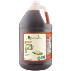 Kevala Organic Toasted Sesame Oil – Cooking, Good for Stir Fry , Made with Pure Seeds, Cold Pressed, Vegan, Gluten Free, 1 gal, 128 fl oz