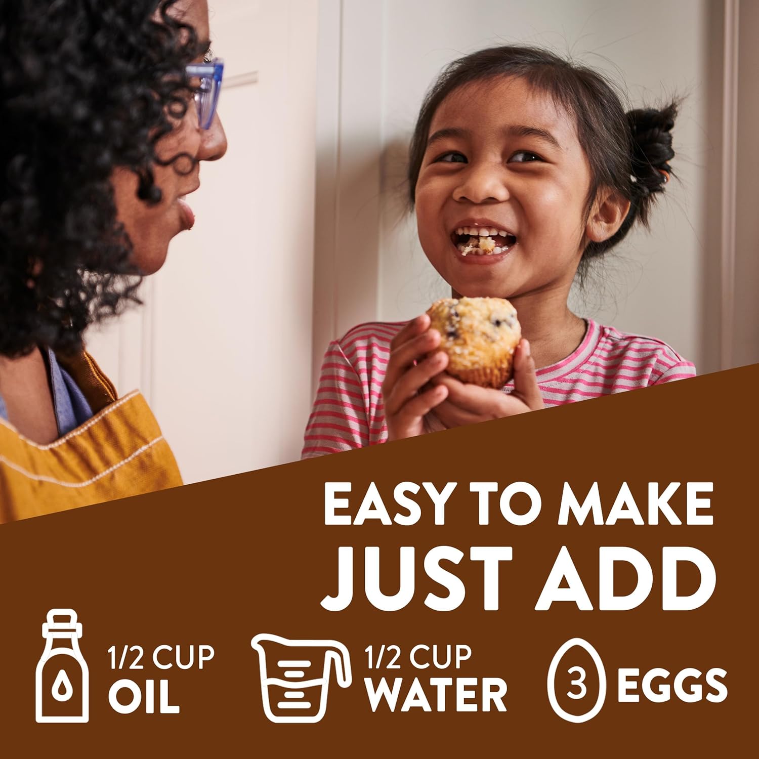 Krusteaz Chocolate Chunk Muffin Mix, With Real Chocolate, No Artificial Flavors or Preservatives, 18.25-ounce Boxes (Pack of 12)34