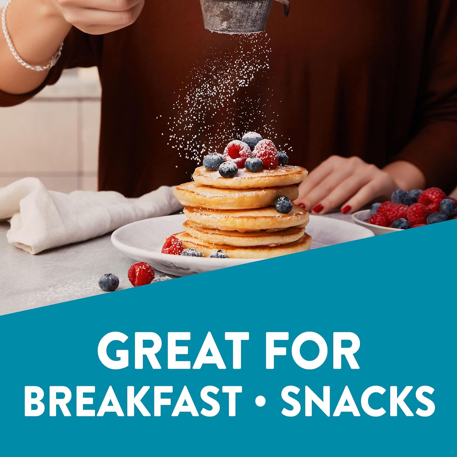 Krusteaz Protein Buttermilk Pancake and Waffle Mix, 15g Protein Per Serving, 20 oz Boxes (Pack of 8)9