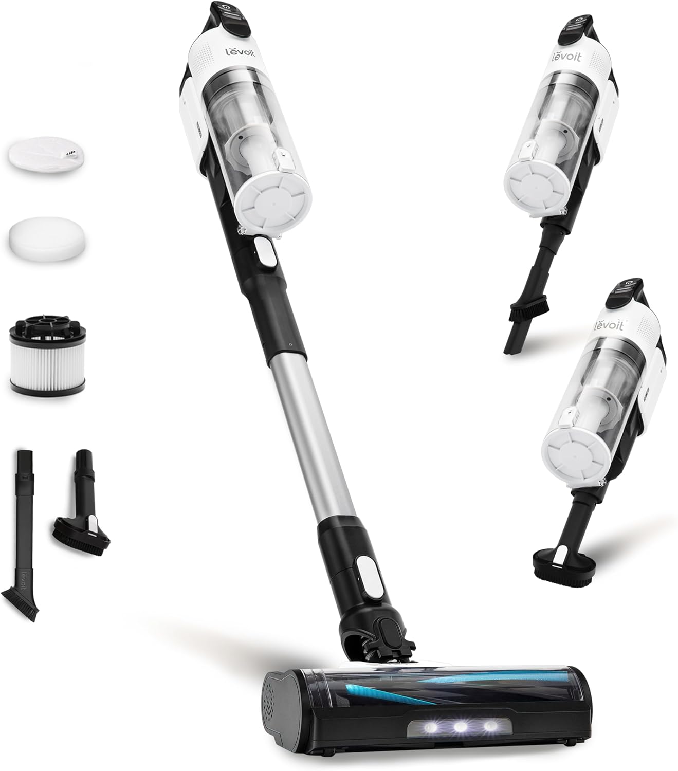 LEVOIT Cordless Vacuum Cleaner, Stick Vac with Tangle-Resistant Design, Up to 50 Minutes, Powerful Suction, Rechargeable, Lightweight, and Versatile for Carpet, Hard Floor, Pet Hair, LVAC-200 LEVOIT Cordless Vacuum Cleaner, Stick Vac with Tangle-Resistant Design, Up to 50 Minutes, Powerful Suction, Rechargeable, Lightweight, and Versatile for Carpet, Hard Floor, Pet Hair, LVAC-200