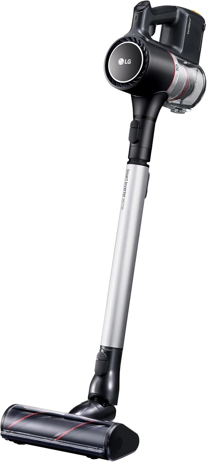 LG CordZero A913 - Cordless Stick Vacuum Cleaner, 60 Minute Runtime w Rechargeable Battery, Lightweight, Powerful Cleaning for Carpet, Hardwood, Pet Hair, Portable Charging Stand112