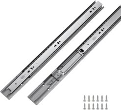 LONTAN 6 Pairs 20 Inch Soft Close Drawer Slides for Dresser - Metal Heavy Duty Ball Bearing and Full Extension Cabinet Drawer Slides 100 LB Capacity