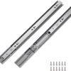 LONTAN 6 Pairs 22 Inch Soft Close Drawer Slides for Dresser - Heavy Duty Full Extension Drawer Slides Metal Ball Bearing Cabinet Slides Kitchen 100 LB Capacity