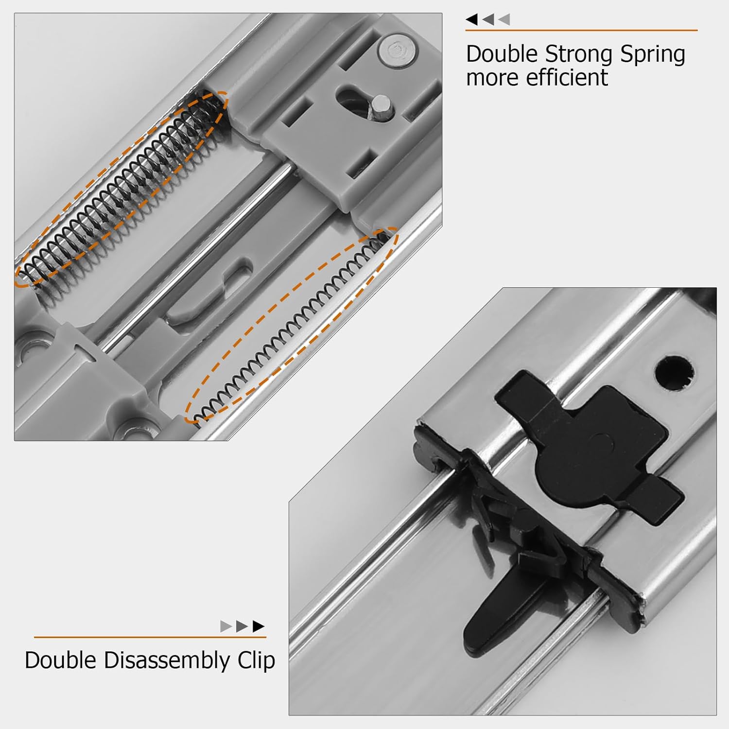 LONTAN Soft Close Drawer Slides 22 Inch Side Mount Heavy Duty Cabinet Drawer Glides 10 Pairs - Ball Bearing Full Extension Kitchen Cabinet Rails 100 LB Capacity7