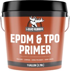 Liquid Rubber EPDM and TPO Primer – High-Performance Basecoat for RV, Camper and Trailer Roof Protection, 1 Gallon