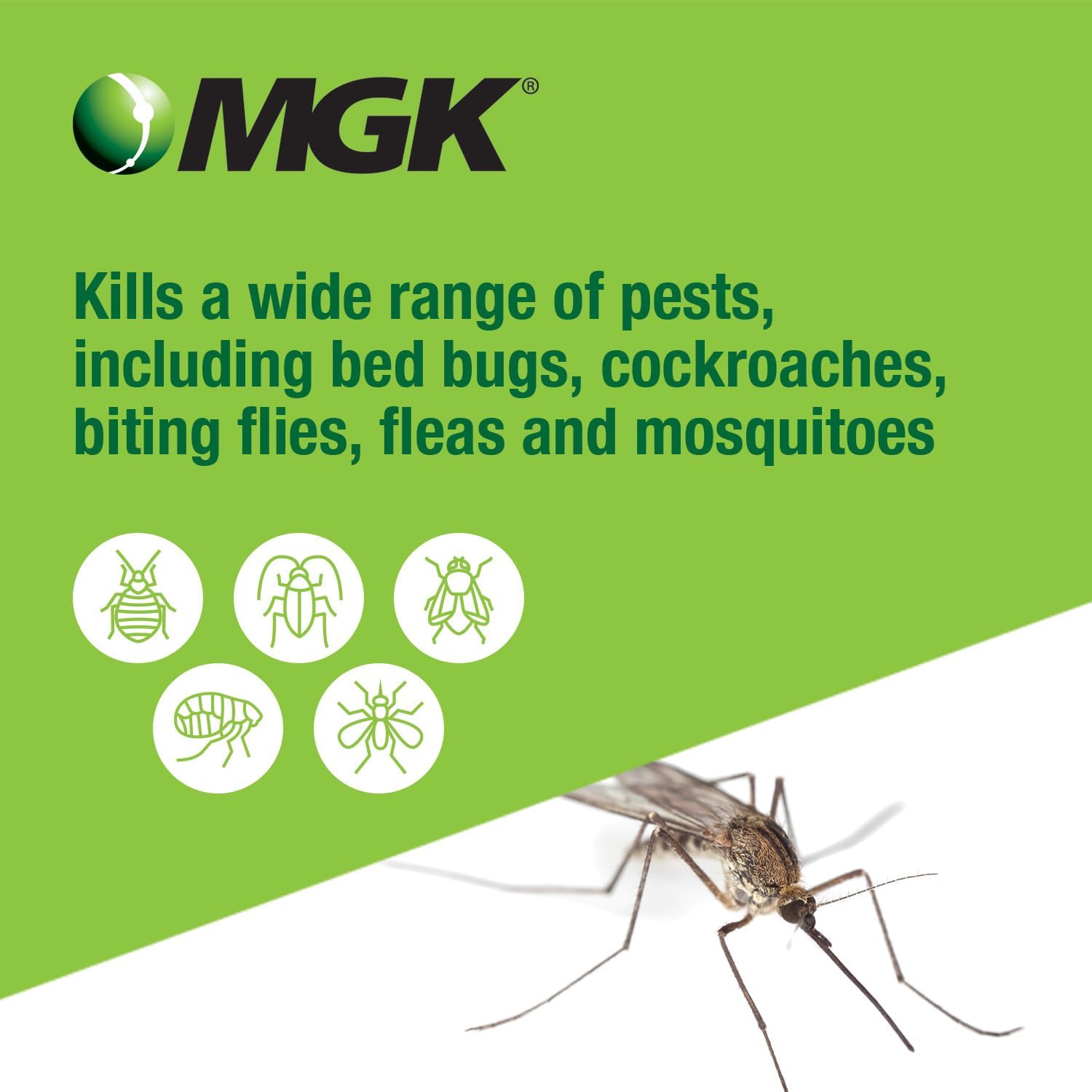 MGK Onslaught® Microencapsulated Insecticide Indoor Outdoor Pest Control Concentrate for Food or Non-Food Areas Cockroach Killer Long-Lasting Residual Control 16 Ounces2