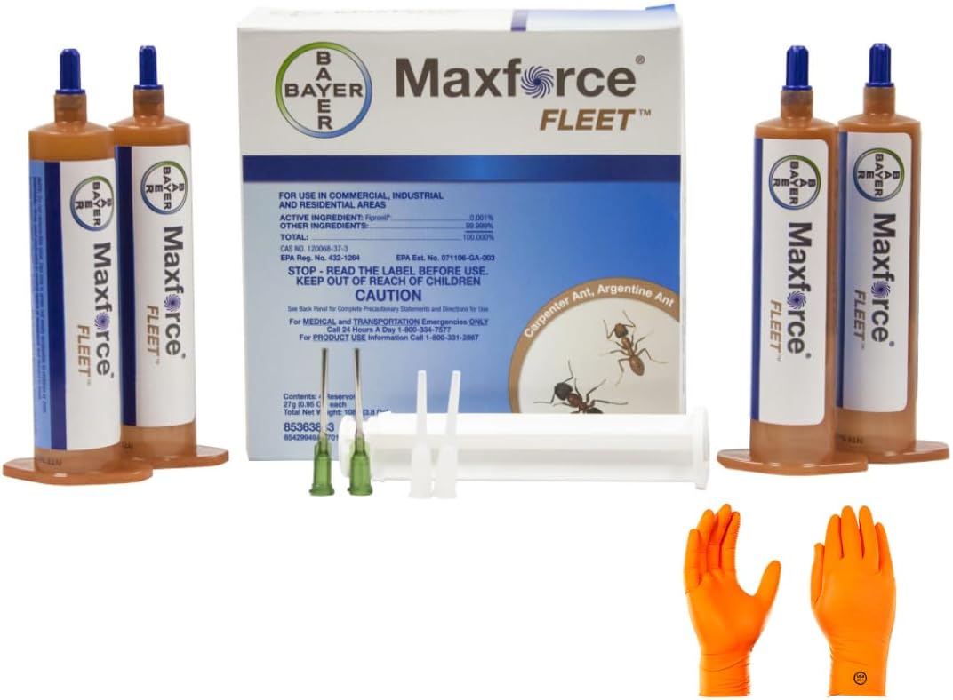 Max Force Fleet - RapidShield Ant Control Fastest-Acting Formula with Fipronil Power for Lasting Elimination - Indoor and Outdoor Protection Against Argentine, Carpenter, and Odorous House Ants Max Force Fleet - RapidShield Ant Control: Fastest-Acting Formula with Fipronil Power for Lasting Elimination - Indoor and Outdoor Protection Against Argentine, Carpenter, and Odorous House Ants