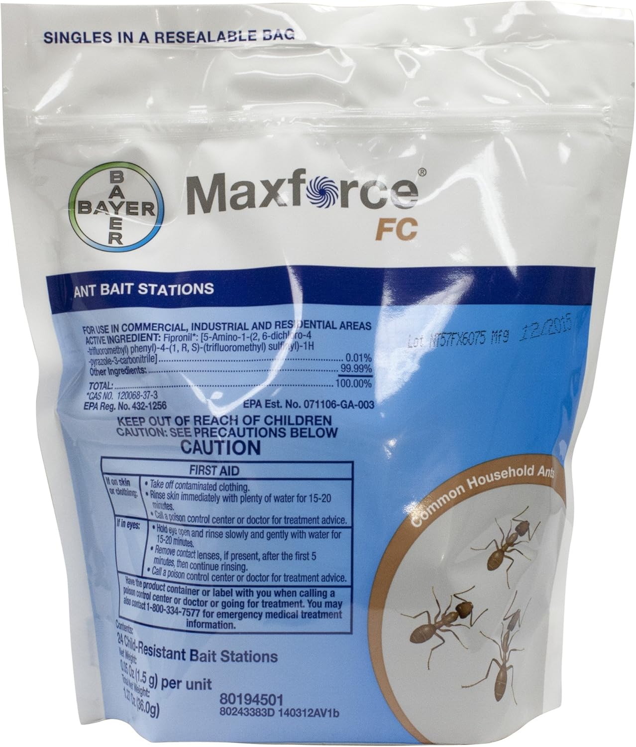Maxforce Ant Bait Stations-1 Bag with 24 bait stations Maxforce Ant Bait Stations-1 Bag with 24 bait stations